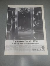 New England Life John Barrymore Print Ad 1963 10x13  picture
