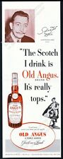 1951 Salvador Dali photo Old Angus Scotch whisky vintage print ad picture