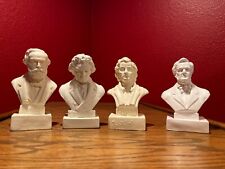 Classical Composer Plastic Busts; 5” Tall; Verdi, Beethoven, Chopin, Wagner picture
