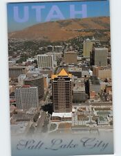 Postcard Aerial view of Salt Lake City Utah USA picture