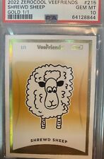 Shrewd Sheep Exclusive 1 of 1 Gold VEEFRIENDS Cards ZEROCOOL PSA 10 Gem Mint 10 picture