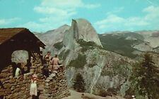 Yosemite Nat'l Park California, 1967 The Lookout Glacier Point, Vintage Postcard picture