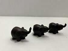 3 - Dark Wood Composite ELEPHANT Paper Weights , Elephant Decor picture