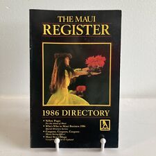 The Maui Register: 1986 Directory - Yellow Pages - Who’s Who picture