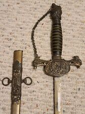 Antique KNIGHTS OF PYTHIAS Uniform Rank FCB Victorian Ceremonial Sword Ames Co. picture