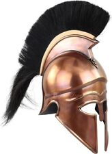 Medieval Warrior Greek Corinthian Wearable Armor Helmet with Plumes & Hair picture