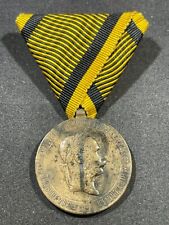 WW1 WWI Imperial Austrian Austro-Hungarian Army Military Pre 1873 Campaign Medal picture