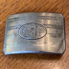 Antique James E Blake Co Massachusetts Sterling Silver CBF Belt Buckle Qj picture