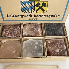 Vintage Salt Sampler 1950’s Berchtesgaden Salt Mine Germany 6-Pack  souvenir picture
