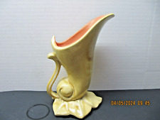 Vintage MCM Red Wing Vase Yellow & Peach picture