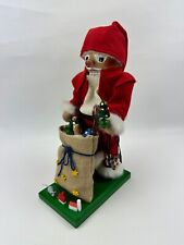 Steinbach Nutcracker Santa With Toy Bag & Tree, Good Condition picture