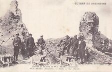 CP WAR 1914-1916 RUINS CHURCH OF OOSTKERKE - SOLDIERS - 39607 picture