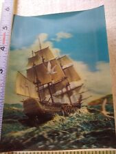 Postcard 3-Dimensional Card Sailing Vessel Art Print picture
