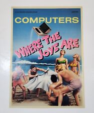 Vintage 1983 Magazine Illustration - Computers, Where The Joys Are picture