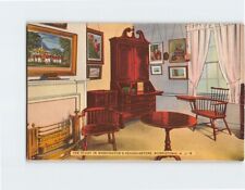 Postcard The Study in Washington's Headquarters Morristown New Jersey USA picture