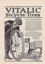 1890s/1900s VINTAGE MAGAZINE AD #B1-30 -  VITALIC BICYCLE TIRES - CONTINENTAL picture
