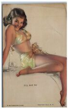 c1950's Mutoscope Pretty Follies Girl Sexy I'll Say So Exhibit Arcade Card picture