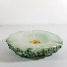 Vintage Genuine Green Alabaster Ashtray Hand Carved In Italy  picture