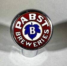 Vintage Pabst Red Beer Ball Knob Tap Handle Metal - 1930's Pabst Milwaukee, WI picture