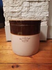 Antique 3 Gallon Two Toned Ransbottom Crock picture