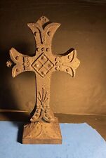 Resin Cross Brown-Rust Color 6 lbs 14” picture