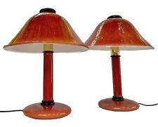 Vintage Pair Barovier & Toso Circa 1990s Postmodern Murano Glass Table Lamps picture