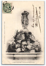 1901 Fountain Of The Three Graces Montpellier France Antique Posted Postcard picture