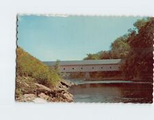 Postcard Morse Covered Bridge Kenduskeog Stream Bangor Maine USA picture