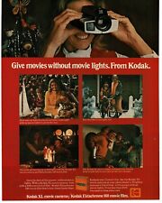 1972 KODAK XL Movie Camera at Christmas time Vintage Print Ad picture