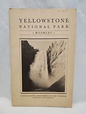 Yellowstone National Park Wyoming United States Department Of The Interior Book picture