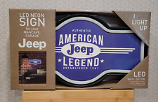 Jeep Authentic American Legend Led Neon Light Wall Sign Mancave Decoration 17