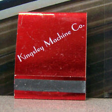 Vintage Matchbook Circa 1940 G8 Kingsley Stamping Machine Hollywood California picture
