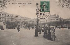 RPPC - Toulon Place de La Liberte France Postcard - Early 1900s - POSTED picture