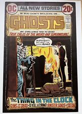 GHOSTS #8 ART original cover proof 1972 CARDY thing in clock CREEPY SKELETON picture