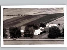 c1950 Aerial View Of Homes Houses Farm Rural RPPC Real Photo Postcard picture