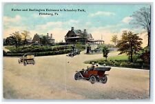 1912 Forbes and Darlington Entrance to Schenley Park Pittsburg PA Postcard picture