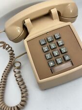 Vintage AT&T Bell System Western Electric 2500 DMG Telephone Push Button Beige picture