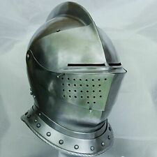 18GA Custom SCA HNB Medieval Tournament Closed Armour Helmet Medieval Cosplay picture