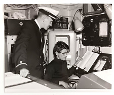1960s Research Ship Ocean Depth Echo Sounders Scientist Vintage Press Photo picture