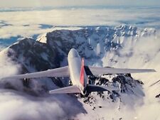 Northwest Orient Boeing 747 Over Mt. St. Helens Glossy Print / 20
