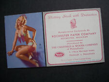 🌟 50s Earl Moran Glamor Girl Blotter Card Up Lot 🌟 Brown & Bigelow Bikini Pin picture