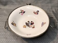 Vintage Childs Heated Bowl Porcelain Metal Germany  picture