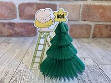 Vintage Old Ziggy Comic U.P.S. Paper Art Christmas Tree Honeycomb Cardboard 4.5” picture