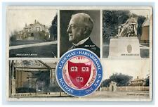 Multiview Harvard University Pres. House, John Statue Massachusetts MA Postcard picture