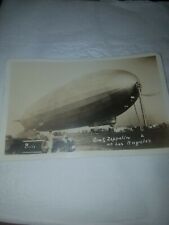Rppc Zeppelin And Goodyear blimp 1930 Las Angeles  picture