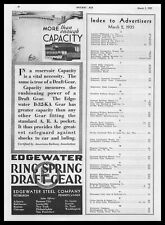1935 Edgewater Steel Company Pittsburgh B-32-KA Ring Spring Draft Gear Print Ad picture
