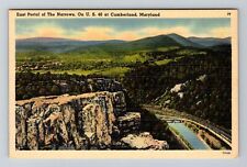 Cumberland, MD-Maryland, East Portal Of The Narrows, Vintage Souvenir Postcard picture