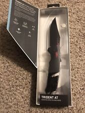 SOG Trident AT-XR Clip pt A/O knife Cryo D2 Black & Red GRN Handle 11-12-01-41 picture