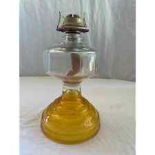 Vintage Antique Oil Lamp Golden Eagle Amber Yellow Orange Homesteader picture