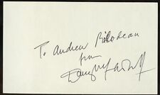 Douglas Fairbanks Jr. (d 2000) signed autograph auto 3x5 Cut American Actor picture
